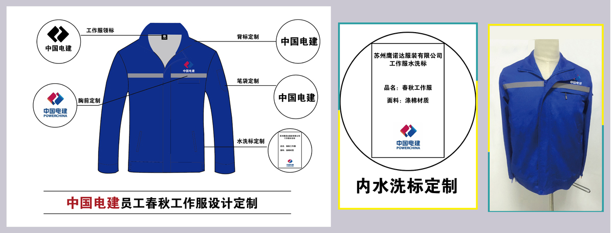 中國電建工作服定做設計款式圖