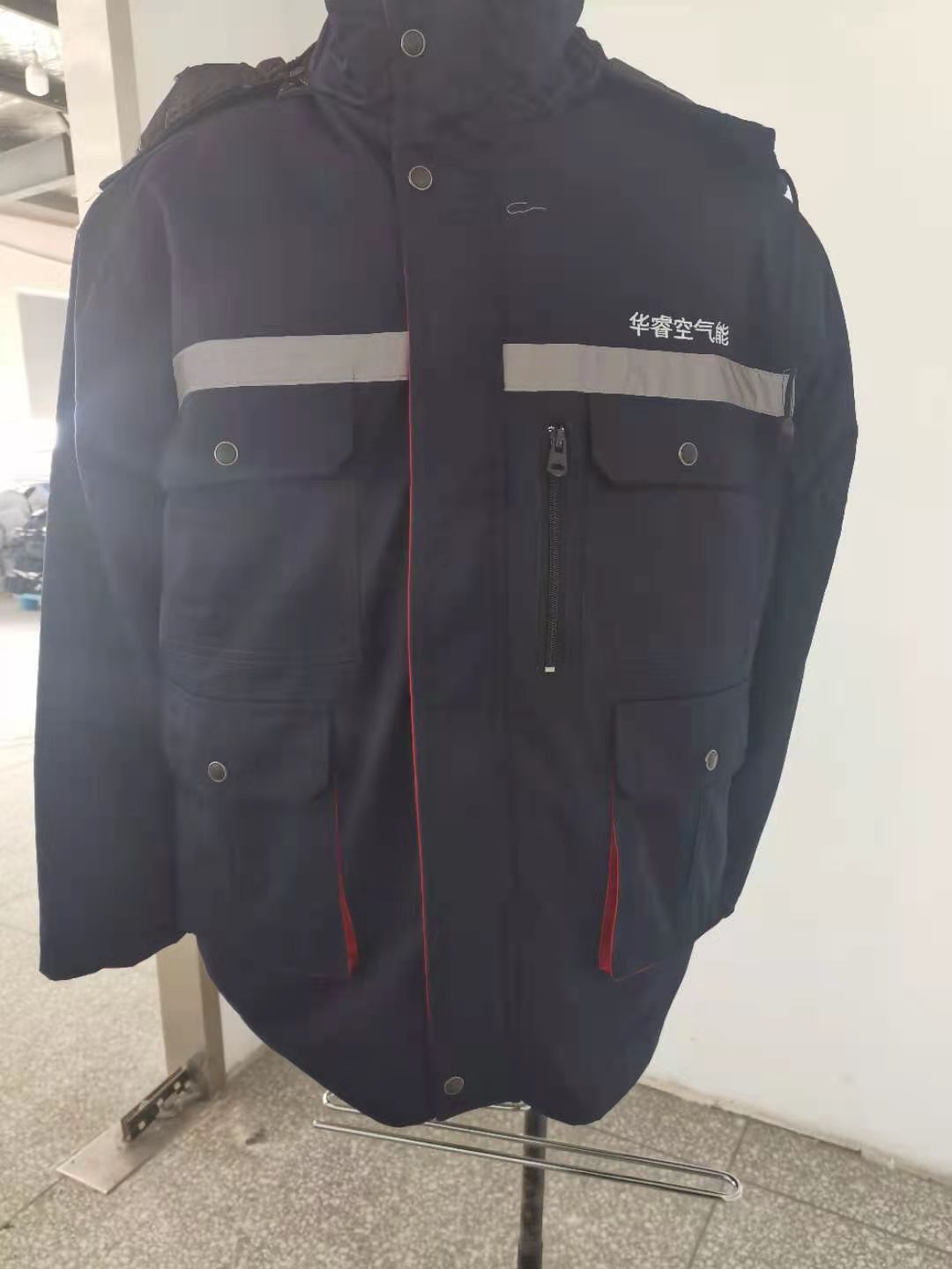 華睿空氣能工作服棉服定制交付圖